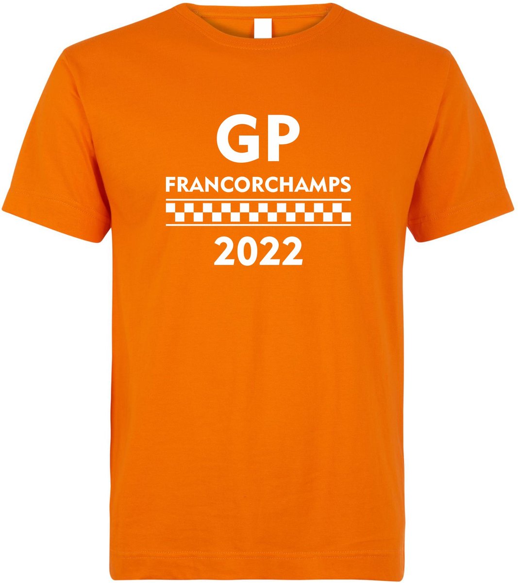 T-shirt kinderen GP Francorchamps 2022 | Max Verstappen / Red Bull Racing / Formule 1 fan | Grand Prix Circuit Spa-Francorchamps | kleding shirt | Oranje | maat 116